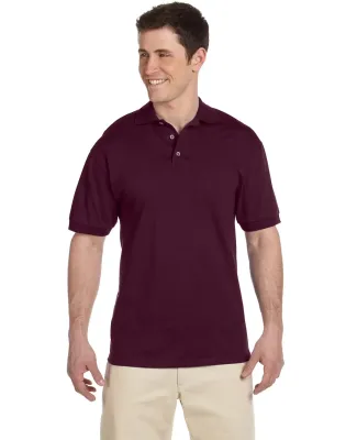 Jerzees J100 Adult Cotton Jersey Polo in Maroon
