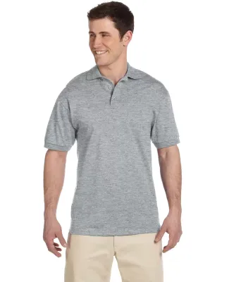 Jerzees J100 Adult Cotton Jersey Polo in Athletic heather