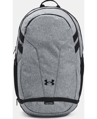 Under Armour 1364182 Hustle 5.0 Team Laptop Backpa in Pitch grey/ medium heather