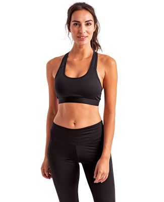 TriDri TD920 Women's Medium Impact Sports Bra in Black