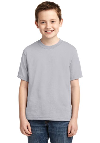 29B Jerzees Youth Heavyweight 50/50 Blend T-Shirt in Silver