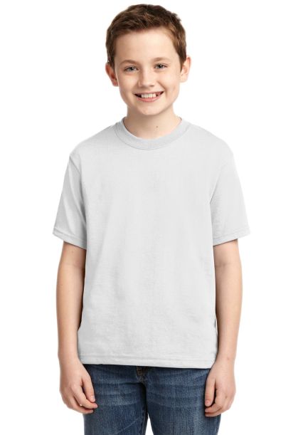 29B Jerzees Youth Heavyweight 50/50 Blend T-Shirt in White
