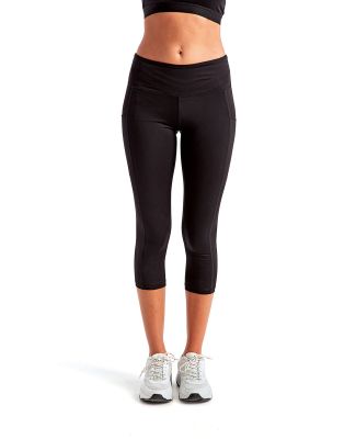 TriDri TD533 Women's Three-Quarter Performance Leg in Black
