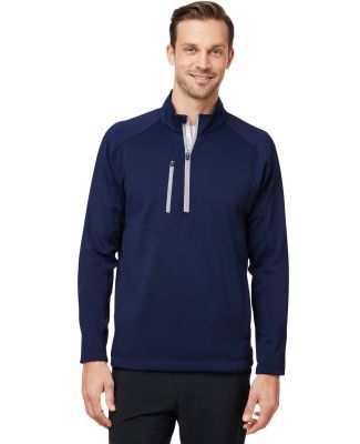 Zero Restriction L330 Quarter-Zip Pullover in Navy/ metallic silver