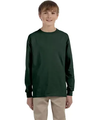 29BL Jerzees Youth Long-Sleeve Heavyweight 50/50 B in Forest green