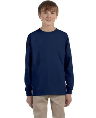 29BL Jerzees Youth Long-Sleeve Heavyweight 50/50 B in J. navy