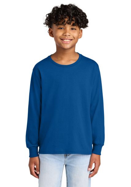 29BL Jerzees Youth Long-Sleeve Heavyweight 50/50 B in Royal