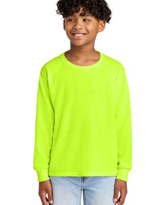 29BL Jerzees Youth Long-Sleeve Heavyweight 50/50 B in Safety green
