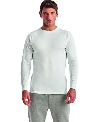 TriDri TD050 Panelled Long Sleeve Tech T-Shirt in White