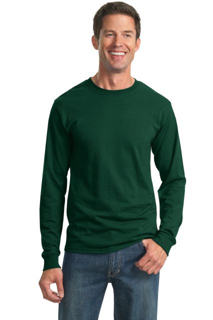 29LS Jerzees Adult Long-Sleeve Heavyweight 50/50 B in Forest green