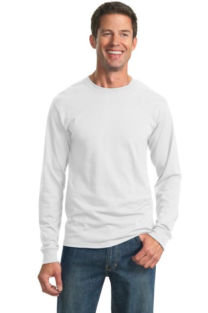 29LS Jerzees Adult Long-Sleeve Heavyweight 50/50 B in White