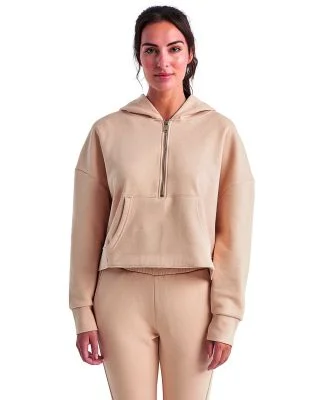 TriDri TD077 Women's Alice Half-Zip Hooded Sweatsh in Nude