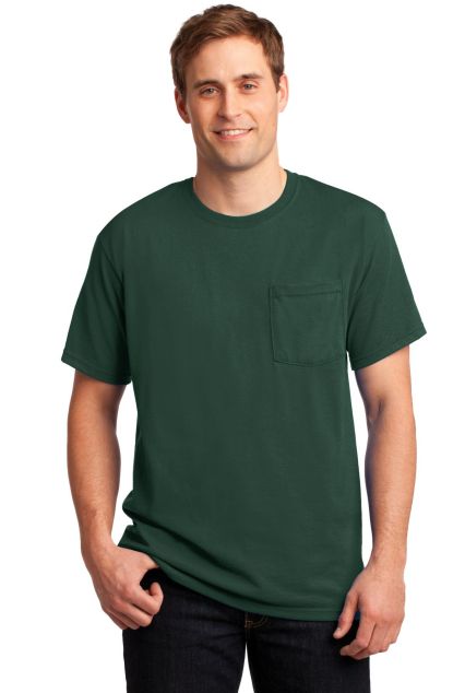 29MP Jerzees Adult Heavyweight 50/50 Blend T-Shirt in Forest green