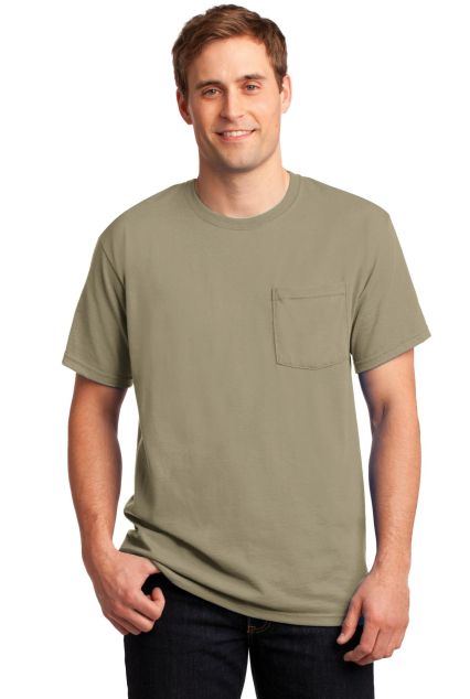 29MP Jerzees Adult Heavyweight 50/50 Blend T-Shirt in Khaki
