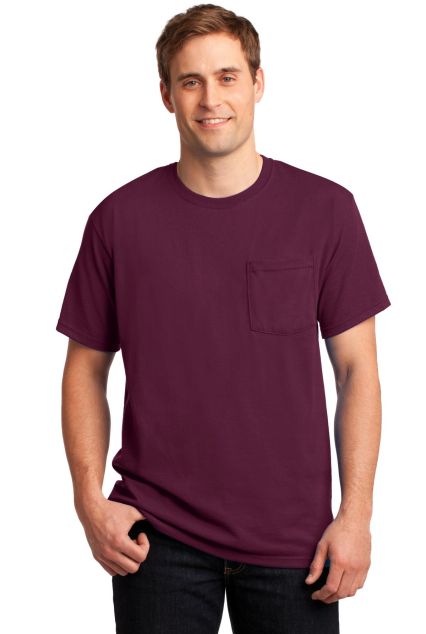29MP Jerzees Adult Heavyweight 50/50 Blend T-Shirt in Maroon