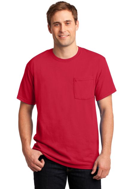 29MP Jerzees Adult Heavyweight 50/50 Blend T-Shirt in True red