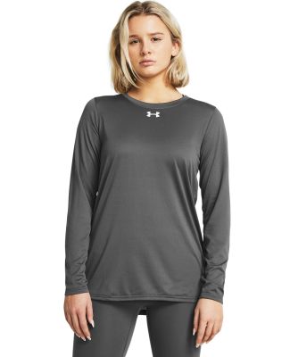 Under Armour 1376852 Women's Team Tech™ Long Sle in Castlerock/ white
