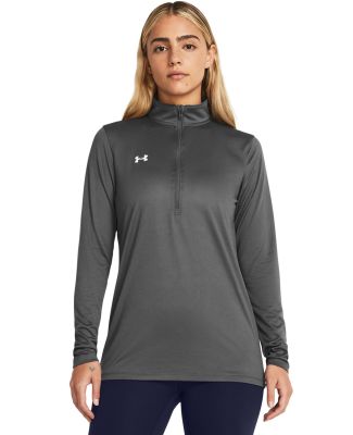 Under Armour 1376862 Women's Team Tech™ Half-Zip in Castlerock/ white