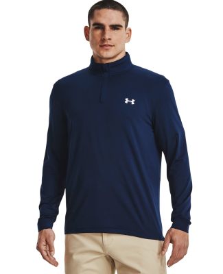 Under Armour 1370155 Playoff Quarter-Zip Pullover in Midnight navy/ pitch grey