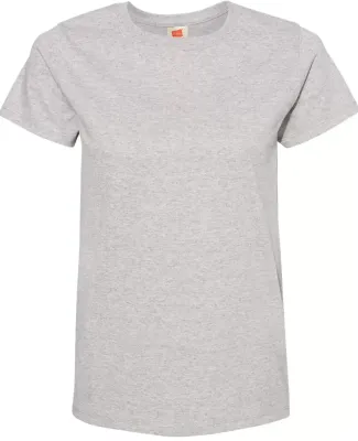 5680 Hanes® Ladies' Heavyweight T-Shirt Oxford Grey