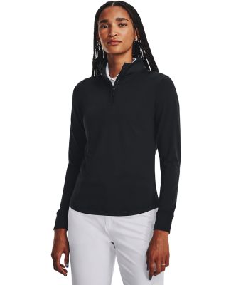 Under Armour 1377332 Women's Playoff Quarter-Zip P in Blk/ mt slv _001