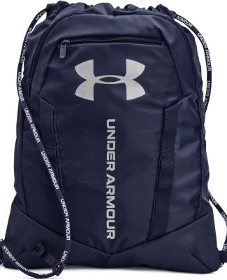 Under Armour 1369220 Undeniable Drawstring Backpac in Midnight navy/ metallic silver