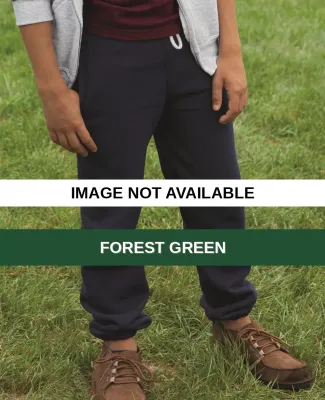4950B Jerzees Youth Super Sweats® Fleece Pants wi FOREST GREEN