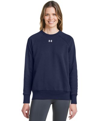 Under Armour 1379508 Women's Rival Fleece Sweatshi in Midnight navy/ white