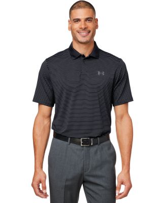 Under Armour 1377376 3.0 Striped Perf Polo in Black_001