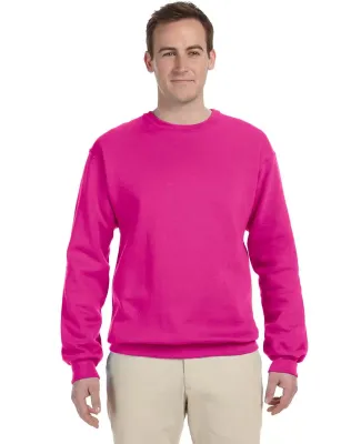 Jerzees 562 Adult NuBlend Crewneck Sweatshirt in Cyber pink