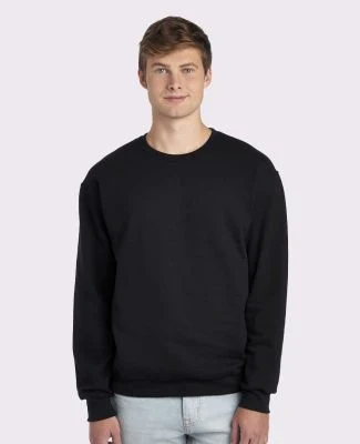 Jerzees 562 Adult NuBlend Crewneck Sweatshirt in Black