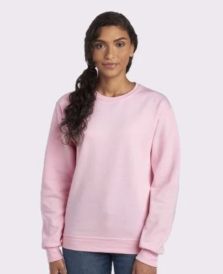 Jerzees 562 Adult NuBlend Crewneck Sweatshirt in Classic pink