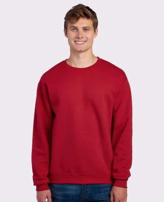 Jerzees 562 Adult NuBlend Crewneck Sweatshirt in True red
