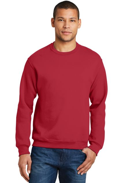 Jerzees 562 Adult NuBlend Crewneck Sweatshirt in True red