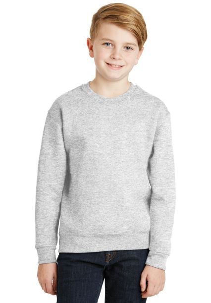 562B Jerzees Youth NuBlendĀ® Crewneck 50/50 Sweats in Ash