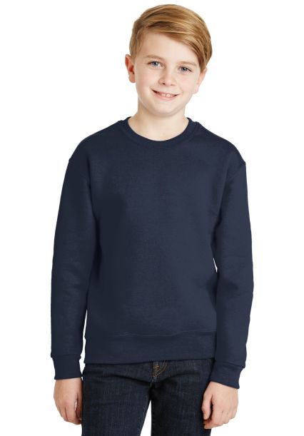 562B Jerzees Youth NuBlend® Crewneck 50/50 Sweats in J. navy