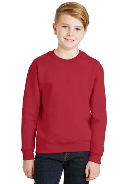 562B Jerzees Youth NuBlend® Crewneck 50/50 Sweats in True red