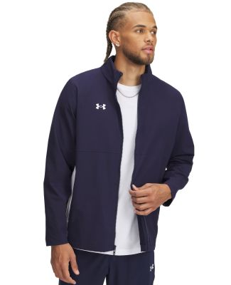 Under Armour 1390159 Rival Stretch Jacket in Midnight navy/ white