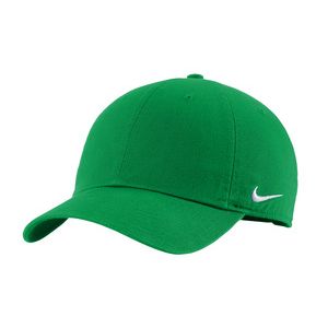 Nike NKFB5677  Heritage Cotton Twill Cap in Applegreen