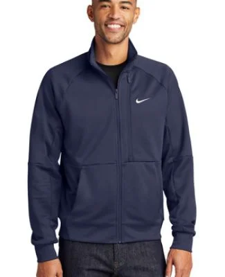 Nike NKFD9891  Full-Zip Chest Swoosh Jacket in Mdntnavy