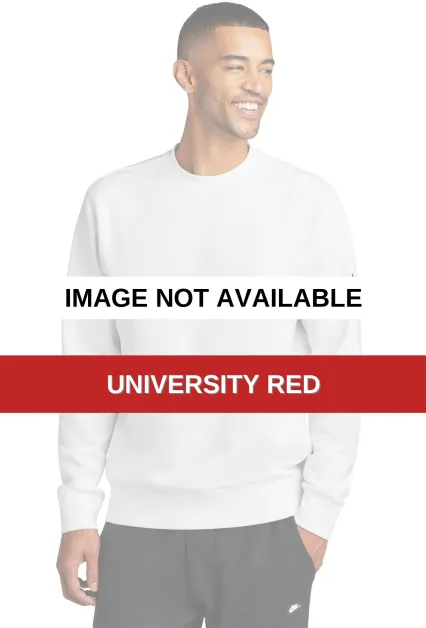 Nike NKFD9863  Club Fleece Sleeve Swoosh Crew University Red