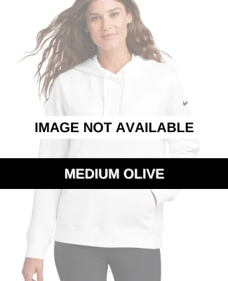 Nike NKFD9889  Women's Club Fleece Sleeve Swoosh P Medium Olive