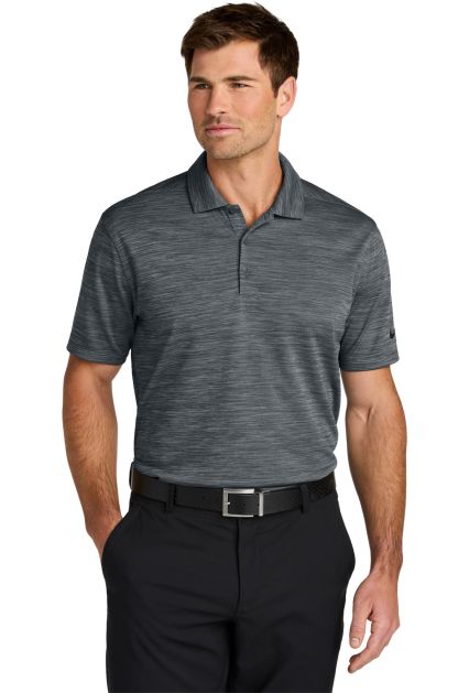 Nike NKFQ4792  Dri-FIT Striated Polo in Dark grey