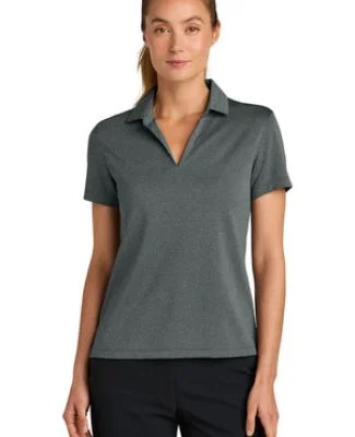 Nike NKFQ4793  Women's Dri-FIT Smooth Heather Polo in Anthrctht