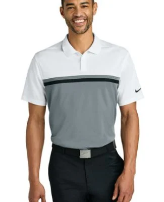 Nike NKFQ3968  Dri-FIT Victory Colorblock Polo in W/coolg/bk