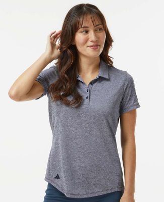 Adidas Golf Clothing A592 Women's Space Dyed Polo in Collegiate navy melange