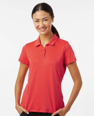Adidas Golf Clothing A707 Women's Textured Stripe  in Bright red