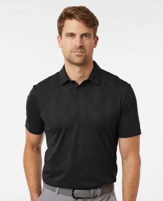 Adidas Golf Clothing A2008 Ultimate Textured Polo in Carbon black