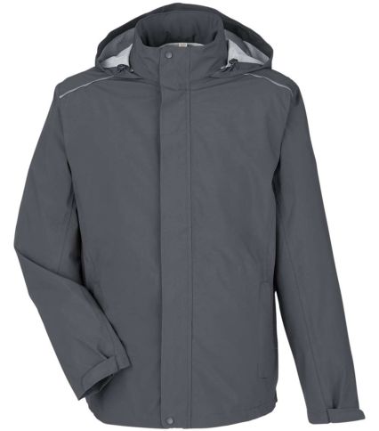 Core 365 CE712 Men's Barrier Rain Jacket in Carbon