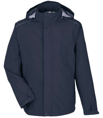 Core 365 CE712 Men's Barrier Rain Jacket in Classic navy